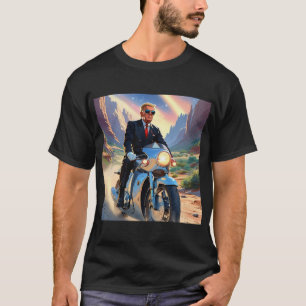 Trump reitet Motorrad Beautiful Südwest USA T-Shirt