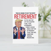 Trump-Rentengruß Karte (Stehend Vorderseite)