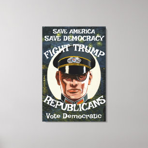 Trump Republikanischer Party Grad Rentirement Wedd Leinwanddruck