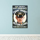 Trump Republikanischer Party Grad Rentirement Wedd Leinwanddruck (Insitu (Holzboden))