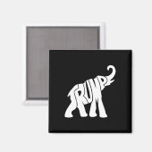 Trump-Republikanisches Elefant-Shirt für Unterstüt Magnet (Vorderseite/Rückseite)