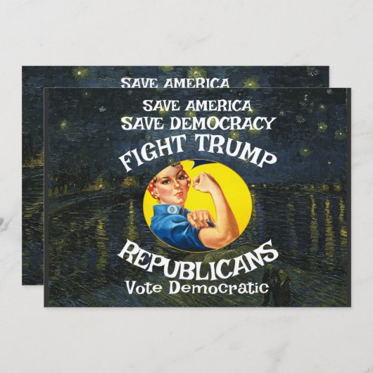 Trump Republikanisches Party Birthday Holiday Boys Einladung (Vorne/Hinten)