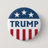 TRUMP Retro Kampagne Design Stars & Streifen Flag Button (Vorderseite)