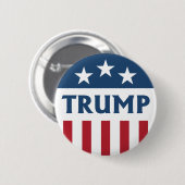 TRUMP Retro Kampagne Design Stars & Streifen Flag Button (Vorne & Hinten)