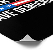 Trump - Rett Demokratie - Poster (Ecke)