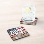 Trump! rett wieder Amerika. Getränkeuntersetzer (Rechte Seite)