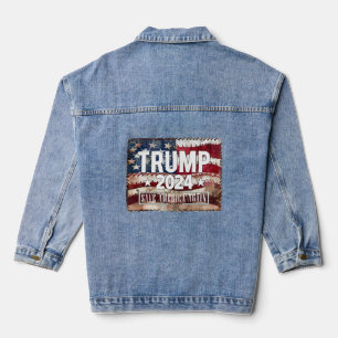 Trump! rett wieder Amerika. Jeansjacke