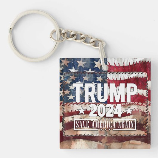 Trump! rett wieder Amerika. Schlüsselanhänger (Vorderseite)