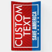 Trump Rettete das Flag-Banner der USA Banner (Vertikal)