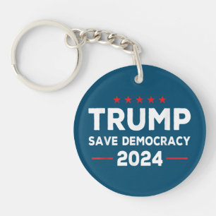 Trump Rettete Demokratie Trump 2024 Schlüsselanhänger