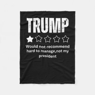 Trump Review not my President 2025 Fleecedecke