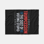 Trump-Rezession Fleecedecke (Vorderseite (Horizontal))