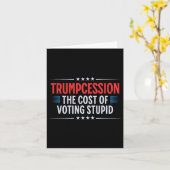 Trump-Rezession Karte (Gelbe Blume)
