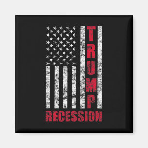 Trump-Rezession Lustiges Geschenk Anti-Trump Für D Magnet