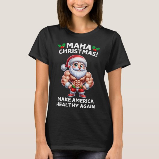 Trump Rfk Jr Christmas Santa Maha Weihnachtsferien T-Shirt (Vorderseite)