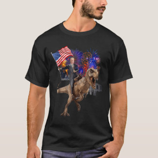 Trump Riding A Dinosaur T-rex unterstützt Trump 20 T-Shirt