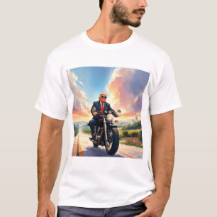 Trump Riding Motorrad US Hauptstadt Washington DC T-Shirt