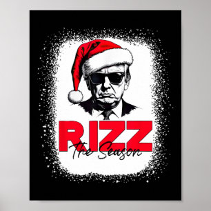 Trump Rizz Die Jahreszeit Weihnachten Funny Donald Poster