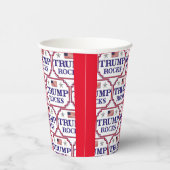Trump Rocks Paper Cups Pappbecher (Rechts)
