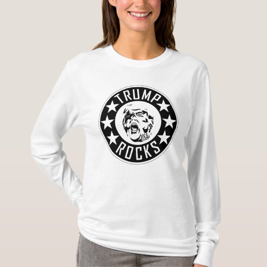 Trump Rocks Women's Long Sleeve T - Shirt (Vorderseite)