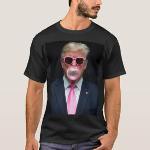Trump Rosa Kaugummi Präsident 47 USA T-Shirt