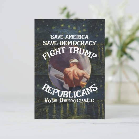 Trump RSVP Karte (Stehend Vorderseite)