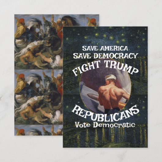 Trump RSVP Karte (Vorne/Hinten)