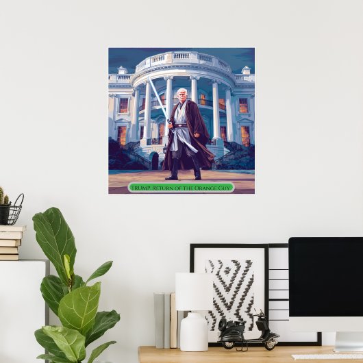 Trump: Rückkehr des orangen Typ Poster (Heimbüro)
