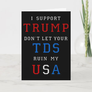 Trump ruiniert mir nicht mein USA mit eurem TDS Lu Karte