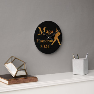 Trump Runde Wanduhr