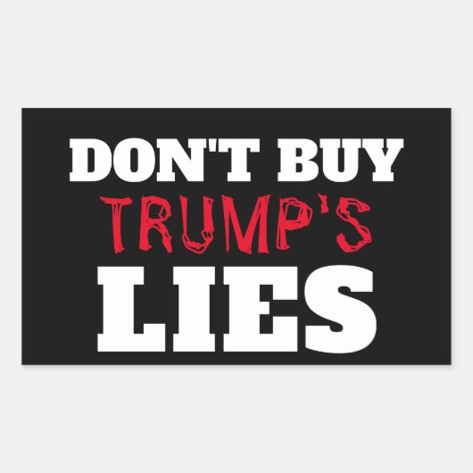 Trump’s Lies Sticker (Vorderseite)