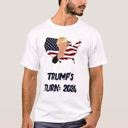 Trump’s Turn 2024 T-Shirt Wahlen (Vorderseite)
