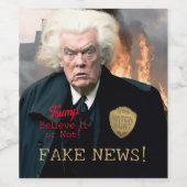 Trump’s Witch Hunt Weinetikett (Einzelnes Label)