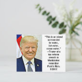 Trump sagt, was dumm ist, die Postkarte zu behalte (Stehend Vorderseite)