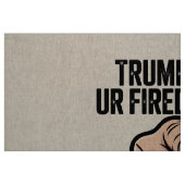 Trump sagte: Du bist Fired Musk! Stoff (Fat Quarter (45,7 x 55,9 cm))
