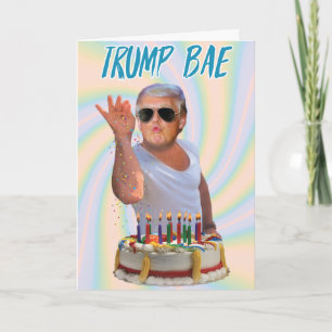 Trump Salt Bae Birthday Funny Paper Card Karte