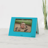 Trump Sandtrap Greeting Card Karte (Rückseite)