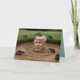 Trump Sandtrap Greeting Card Karte