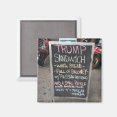 TRUMP SANDWICH MAGNET (Vorderseite/Rückseite)