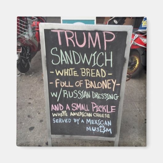 TRUMP SANDWICH MAGNET (Vorne)