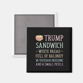 Trump Sandwich Sign Funny Magnet (Vorderseite/Rückseite)