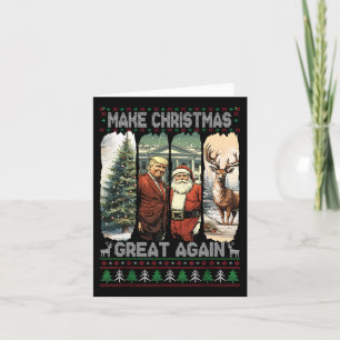 Trump Santa 47. Präsident Make Christmas Great Ag Karte