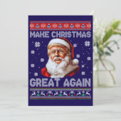 Trump Santa Claus hat Weihnachten wieder großartig (Stehend Vorderseite)