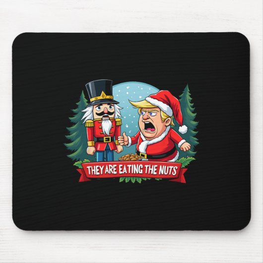 Trump Santa Claus mit Nutcracker essen sie Mousepad (Vorne)
