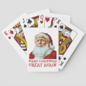 Trump Santa Claus | Weihnachten wieder großartig m Spielkarten (Rückseite)