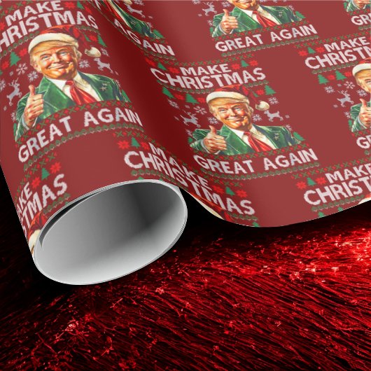Trump Santa Hat | Make Christmas Great Again Geschenkpapier
