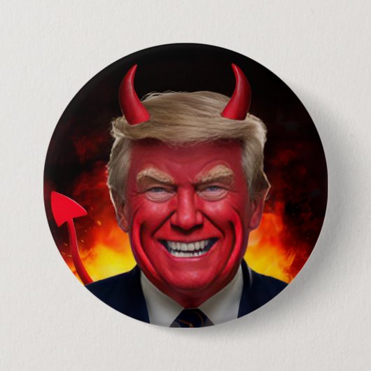 Trump Satan Button (Vorderseite)