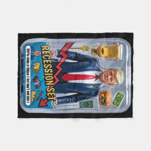 Trump Satire überlebte Rezession Box Set Action Fi Fleecedecke (Vorderseite (Horizontal))