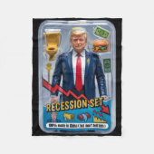 Trump Satire überlebte Rezession Box Set Action Fi Fleecedecke (Vorderseite)