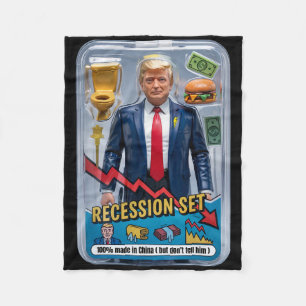 Trump Satire überlebte Rezession Box Set Action Fi Fleecedecke
